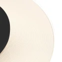 Steinhauer ceiling luminaire LIDO small, round, indirect, perforated IP20, black matt dimmable