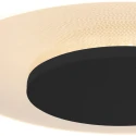 Steinhauer ceiling luminaire LIDO small, round, indirect, perforated IP20, black matt dimmable