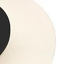 Steinhauer ceiling luminaire LIDO small, round, indirect, perforated IP20, black matt dimmable