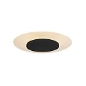 Steinhauer ceiling luminaire LIDO small, round, indirect, perforated IP20, black matt dimmable