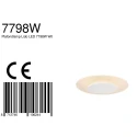 Luminaria de techo LIDO redondo, medio, indirecta, perforado IP20, negro mate regulable