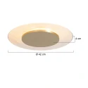 Steinhauer ceiling luminaire LIDO 1 flame IP20, gold dimmable