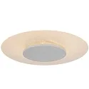 Luminaria de techo LIDO grande, redondo, indirecta, perforado IP20, blanco mate regulable