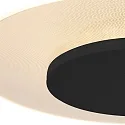 Luminaria de techo LIDO grande, redondo, indirecta, perforado IP20, negro mate regulable