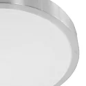Mexlite outdoor ceiling luminaire GALAXY cylindrical, medium, switchable IP44, steel brushed 