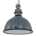 Steinhauer Luminaria colgante BIKKEL - Ø 52CM de 1 llama, grande E27 IP20, gris hormigón regulable