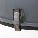 Steinhauer Luminaria colgante BIKKEL - Ø 52CM de 1 llama, grande E27 IP20, gris hormigón regulable