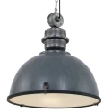 Steinhauer Luminaria colgante BIKKEL - Ø 52CM de 1 llama, grande E27 IP20, gris hormigón regulable