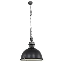 pendant luminaire BIKKEL - Ø 52CM 1 flame, large E27 IP20, black matt dimmable