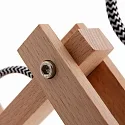 anne light & home AN Wall luminaire WOODY, 1 flame, beech