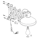 anne light & home AN Wall luminaire WOODY, 1 flame, beech