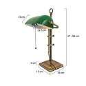 table lamp ANCILLA long, adjustable, with pull switch chain E27 IP20, brushed bronze 
