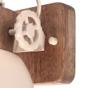 Mexlite ceiling luminaire GEARWOOD 1 flame E27 IP20, creme dimmable