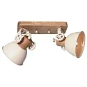 Mexlite Luminaria de techo GEARWOOD E27 IP20, regulable