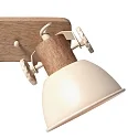 Mexlite Luminaria de techo GEARWOOD E27 IP20, regulable