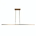 Steinhauer Luminaria colgante ZELENA / 155CM Arriba-Abajo, CCT Switch, ajustable, con regulador táctil IP20, bronce cepillado regulable
