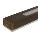 Steinhauer Luminaria colgante ZELENA / 155CM Arriba-Abajo, CCT Switch, ajustable, con regulador táctil IP20, bronce cepillado regulable