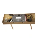 Luminaria colgante ZELENA de 3 llamas IP20, dorado regulable