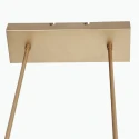 Steinhauer Luminaria colgante ZELENA de 3 llamas IP20, dorado regulable
