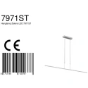 Luminaria colgante ZELENA / 155CM Arriba-Abajo, CCT Switch, ajustable, con regulador táctil IP20, bronce cepillado regulable