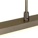 Steinhauer Luminaria colgante ZELENA / 155CM Arriba-Abajo, CCT Switch, ajustable, con regulador táctil IP20, acero cepillado regulable