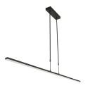 Steinhauer Luminaria colgante ZELENA / 155CM Arriba-Abajo, CCT Switch, ajustable, con regulador táctil IP20, negro mate regulable