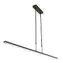 Steinhauer Luminaria colgante ZELENA / 155CM Arriba-Abajo, CCT Switch, ajustable, con regulador táctil IP20, negro mate regulable