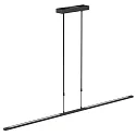Steinhauer Luminaria colgante ZELENA / 155CM Arriba-Abajo, CCT Switch, ajustable, con regulador táctil IP20, negro mate regulable