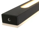 Steinhauer Luminaria colgante ZELENA / 155CM Arriba-Abajo, CCT Switch, ajustable, con regulador táctil IP20, negro mate regulable
