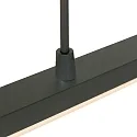 Steinhauer Luminaria colgante ZELENA / 155CM Arriba-Abajo, CCT Switch, ajustable, con regulador táctil IP20, negro mate regulable