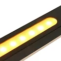 Steinhauer Luminaria colgante ZELENA / 155CM Arriba-Abajo, CCT Switch, ajustable, con regulador táctil IP20, negro mate regulable