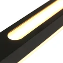 Steinhauer Luminaria colgante ZELENA / 155CM Arriba-Abajo, CCT Switch, ajustable, con regulador táctil IP20, negro mate regulable