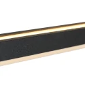 Steinhauer Luminaria colgante ZELENA / 155CM Arriba-Abajo, CCT Switch, ajustable, con regulador táctil IP20, negro mate regulable