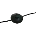 Luminaria de pedestal SOLVA cilíndrico, con interruptor, con pantalla, con enchufe, inclinable E27 IP20, negro mate 