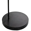 Luminaria de pedestal SOLVA cilíndrico, con interruptor, con pantalla, con enchufe, inclinable E27 IP20, negro mate 