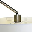 Mexlite Luminaria de pedestal SOLVA cilíndrico, con interruptor, con pantalla, con enchufe, inclinable E27 IP20, acero cepillado 