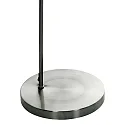 Mexlite Luminaria de pedestal SOLVA cilíndrico, con interruptor, con pantalla, con enchufe, inclinable E27 IP20, acero cepillado 
