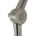 Steinhauer Luminaria de pedestal PRESTIGE CHIC cilíndrico, con interruptor, con pantalla, con brazo articulado, con enchufe E27 IP20