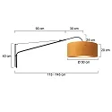 Steinhauer Luminaria de pared ELEGANT CLASSY con interruptor, con pantalla, con alivio de tensión, con enchufe, ajustable E27 IP20