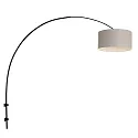 Steinhauer Luminaria de pared SPARKLED LIGHT cilíndrico, con pantalla, ajustable E27 IP20, negro mate 