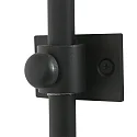 Steinhauer Luminaria de pared SPARKLED LIGHT cilíndrico, con pantalla, ajustable E27 IP20, negro mate 