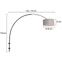 Steinhauer Luminaria de pared SPARKLED LIGHT cilíndrico, con pantalla, ajustable E27 IP20, negro mate 