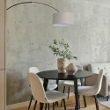 Steinhauer Luminaria de pared SPARKLED LIGHT cilíndrico, con pantalla, ajustable E27 IP20, negro mate 