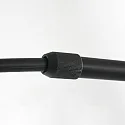 Steinhauer Luminaria de pared SPARKLED LIGHT cilíndrico, con pantalla, ajustable E27 IP20, negro mate 