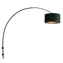 Steinhauer Luminaria de pared SPARKLED LIGHT cilíndrico, con pantalla, ajustable E27 IP20, negro mate 