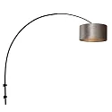 Steinhauer Luminaria de pared SPARKLED LIGHT cilíndrico, con pantalla, ajustable E27 IP20, negro mate 