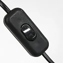 Luminaria de pared SPARKLED LIGHT cilíndrico, con pantalla, ajustable E27 IP20, negro mate 