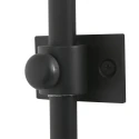 Steinhauer Luminaria de pared SPARKLED LIGHT cilíndrico, con pantalla, ajustable E27 IP20, negro mate 