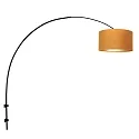 Steinhauer Luminaria de pared SPARKLED LIGHT cilíndrico, con pantalla, ajustable E27 IP20, negro mate 