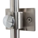 Steinhauer Luminaria de pared SPARKLED LIGHT cilíndrico, con pantalla, ajustable E27 IP20, acero cepillado 